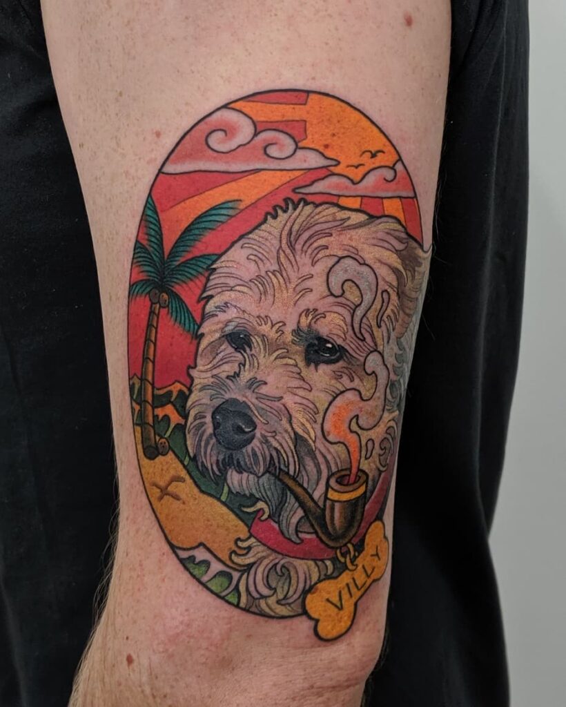 Bichon Frise Tattoo | Dog tattoos, Bichon frise, Puppy portraits