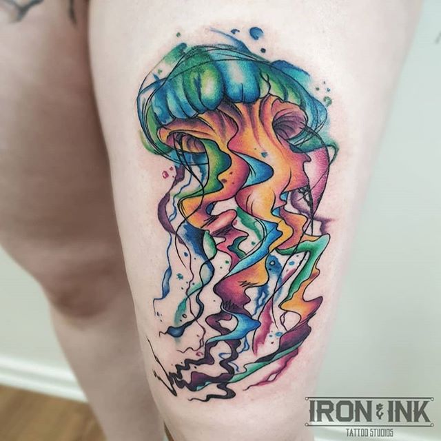 Abstract color tattoo