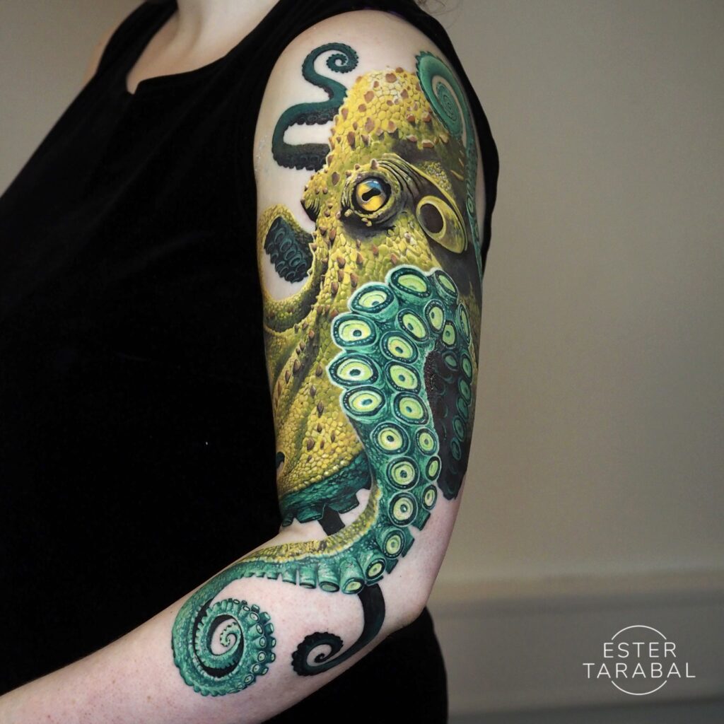 color realism octopus